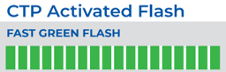 CPT Activated Flash showing fast green flash result