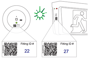 Diagram showing how to scan barcode on product